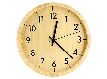 Reloj de Pared de Bamboo