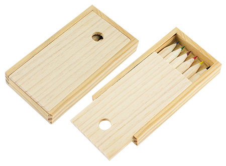 Set L�pices Colores Madera